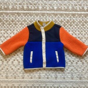 Old Navy Mock Neck Sherpa Jacket - 6-12 Months